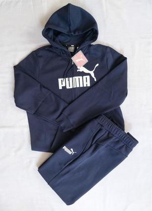 Новий чоловічий спортивний костюм puma essentials mens розмір м l xl оригінал з сша, на флісі.