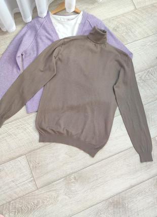 Брендовий светр з складі шовк та кашемір та бавовна р. м-l7 фото