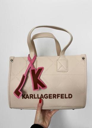 Женская сумка-шоппер karl lagerfeld люкс качество