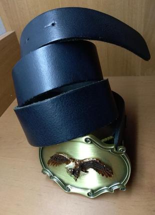 Кожаный ремень с пряжкой белоголовогоíна 1980 raintree belt buckle