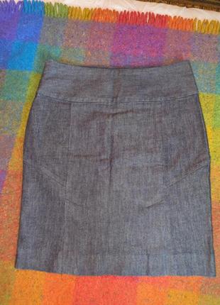 Джинсовая юбка-карандаш1 фото