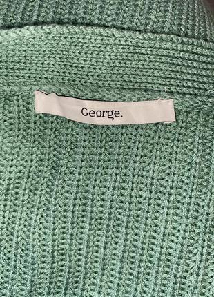 Светр кардиган зеленого м‘ятного кольору свитер кардиган зеленого мятного цвета3 фото