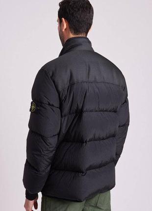 Пуховик stone island modified panama nylon mix down jacket