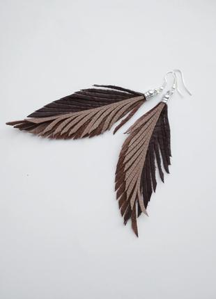 Кожаные серьги ′wendi′