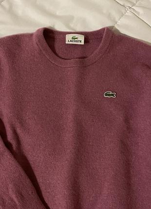 Светр lacoste🩷2 фото