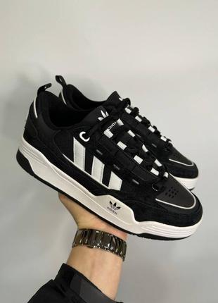 Всесезон мужские кроссовки adidas adi2000 black white