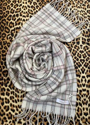 Кашемировый шерстяной шарф в стиле burberry , cristina chiti, италия2 фото