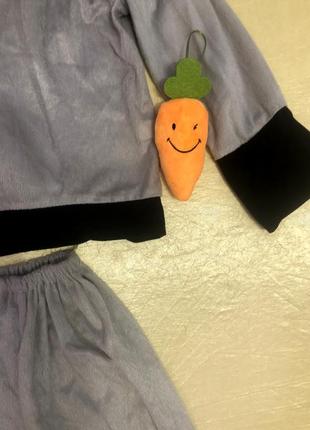 Шикарний костюм ослиця з веселою морквою, р. 4-7 років3 фото