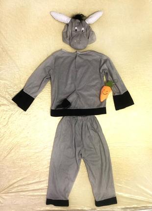 Шикарний костюм ослиця з веселою морквою, р. 4-7 років4 фото