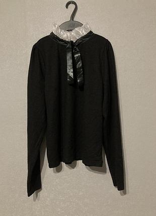 Вінтажна блуза, готіка, ретро, стійка комірець