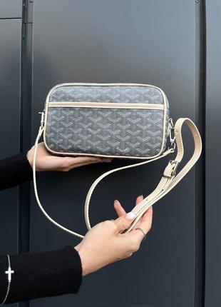 goyard crossbody bag grey beige 1650 142105949 Love Moschino tote bag in black