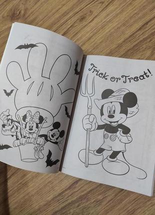 Дитяча розмальовка activity book usa disney mikey minne mouse міні і мікі маус на англійській мові