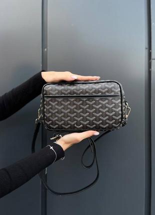 Сумка crossbody Grid bag black/brown