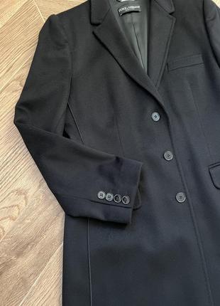 Dolce and gabbana оригінал італія чорне пальто піджак вовна кашемір6 фото