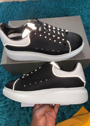 Жіночі чорні кросівки олександр маквин alexander mcqueen black