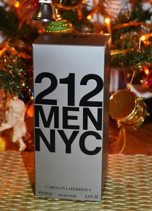 Коробка від парфумів туалетної води carolina herrera 212 men nyc