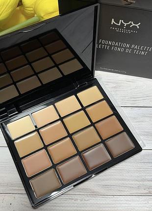 Палитра для макияжа nyx professional makeup pro foundation palette