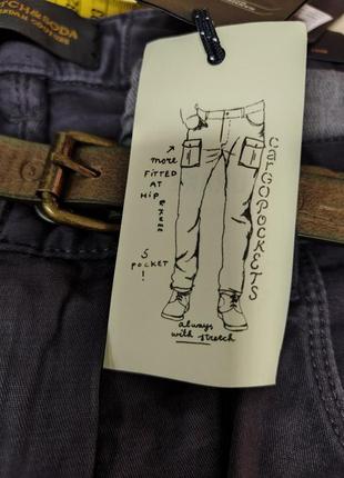 Чоловічі штани карго cargo drake super slim fit stretch scotch & soda amsterdam couture8 фото