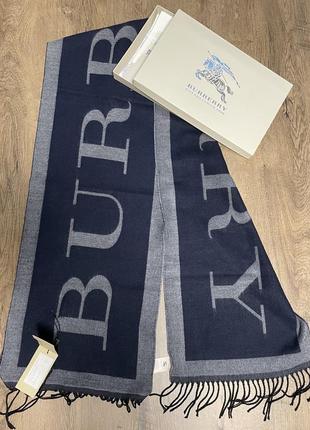 Шарф мужской барберри burberry в подарочной коробке.3 фото