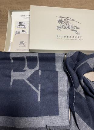 Шарф мужской барберри burberry в подарочной коробке.2 фото