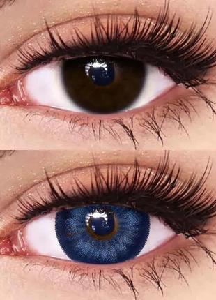 Кольорові контактні лінзи без діоптрій + контейнер4 фото