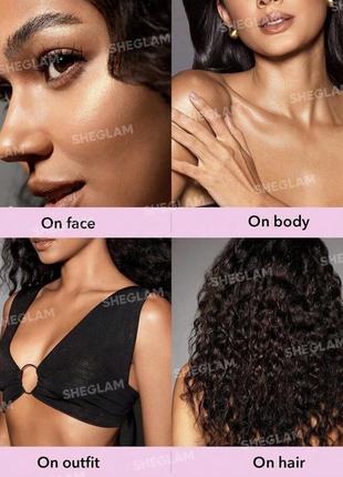 Сияющий туман для тела sheglam go glow highlighting body mist-love bomb