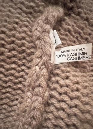 Кашемировая кофта свитер объемной вязки италия8 фото