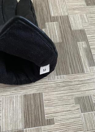 Перчатки мужские кожаные из натуральной кожи утеплённые