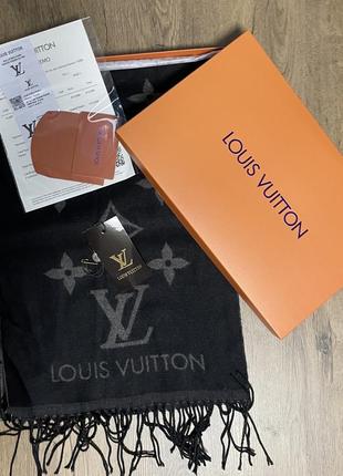 Шарф мужской луи виттон louis vuitton в подарочной коробке.