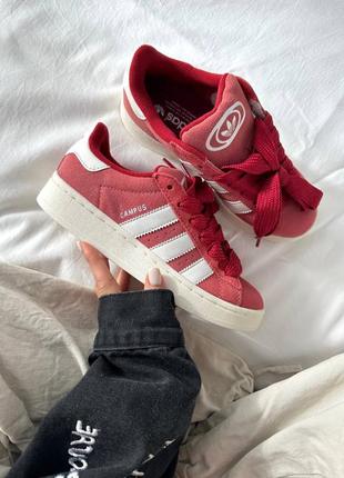 Женские кроссовки адидас adidas campus “red/white”