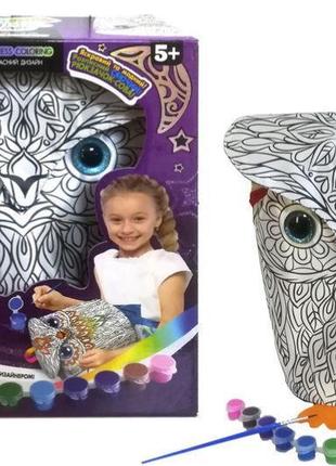 Креативна творчість розмальовка "my color owl-bag" рюкзачок-сова cowl-01-01u danko