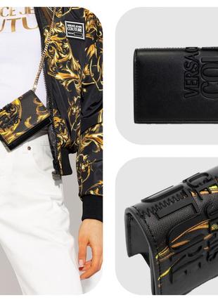 Микро сумка кошелек на цепочке versace jeans couture оригинал гаманець1 фото