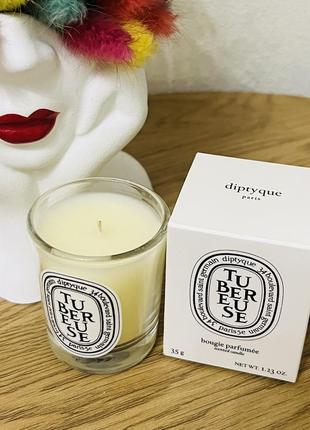 Оригінал ароматична свічка diptyque tubereuse candle2 фото