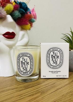 Оригінал ароматична свічка diptyque tubereuse candle1 фото