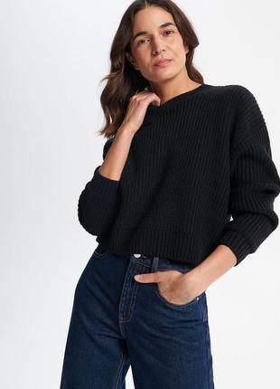 Светр оверсайз укорочений базовий трендовий модний