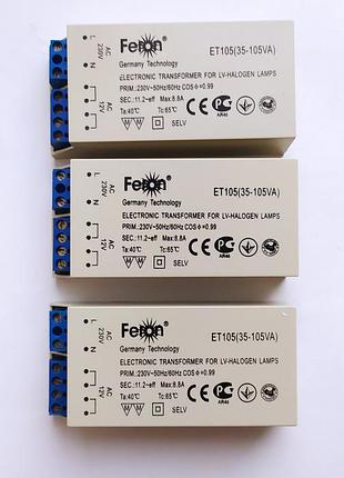 Трансформатор знижувальний для галогенної люстри 220-12 у 220v 12v 35 — 105 вт