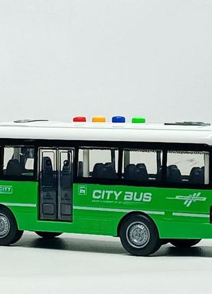 Автобус shantou "city bus" зелений 24 см rj5502-23 фото