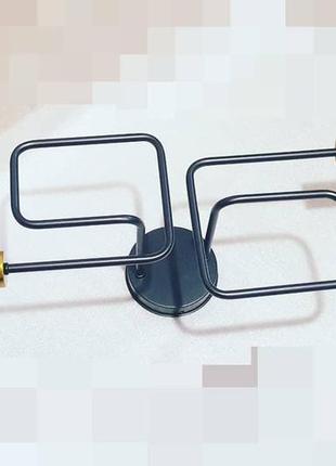 Люстра у стилі лофт на 2 лампи із золоти,або бронзовим,або хром-золотм цоколем