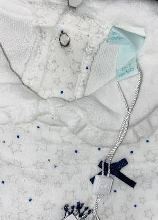 Велюровый костюмчик (кофточка на кнопочках сзади и штаны велюр) фирмы&nbsp; ovs для новорожденного9 фото