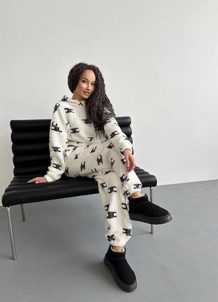 Классный женский костюм пижама тедди4 фото