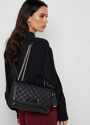 Сумка жіноча guess elliana flap over 73 чорна