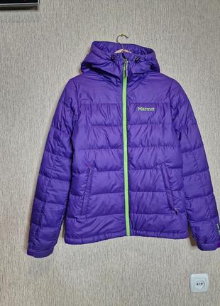 Легкий, теплый и яркий пуховик, пуховая куртка marmot 700-fill, оригинал4 фото