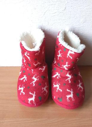Теплі тапочки капці сапожки primark 28-29 р. стелька 18 см.