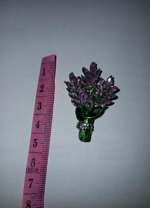 Брошка букет лаванди 

брошка квітка квіти фіолетові польові1 фото