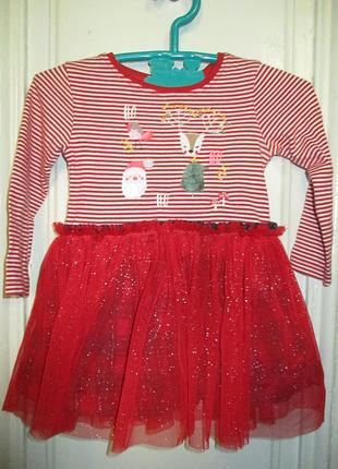 Плаття новорічне 9-12 міс.зріст 80 см