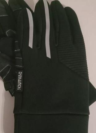 Черные мужские непромокаемые термо перчатки перчатки, большой размер3 фото