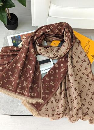 Палантин шарф louis vuitton двусторонний