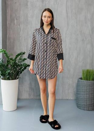 Шовкова сорочка для дому