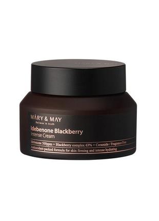 Інтенсивний крем з ідебеноном mary&may - idebenone + blackberry complex intensive total care cream1 фото