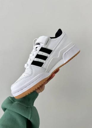 Женские кроссовки адидас adidas forum “ white / black gum”premium3 фото